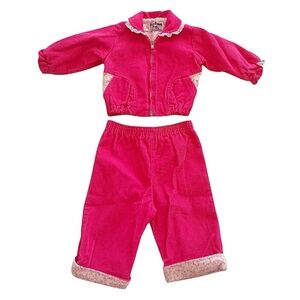 Vintage Baby Corduroy Matching Set, Size 12 Months